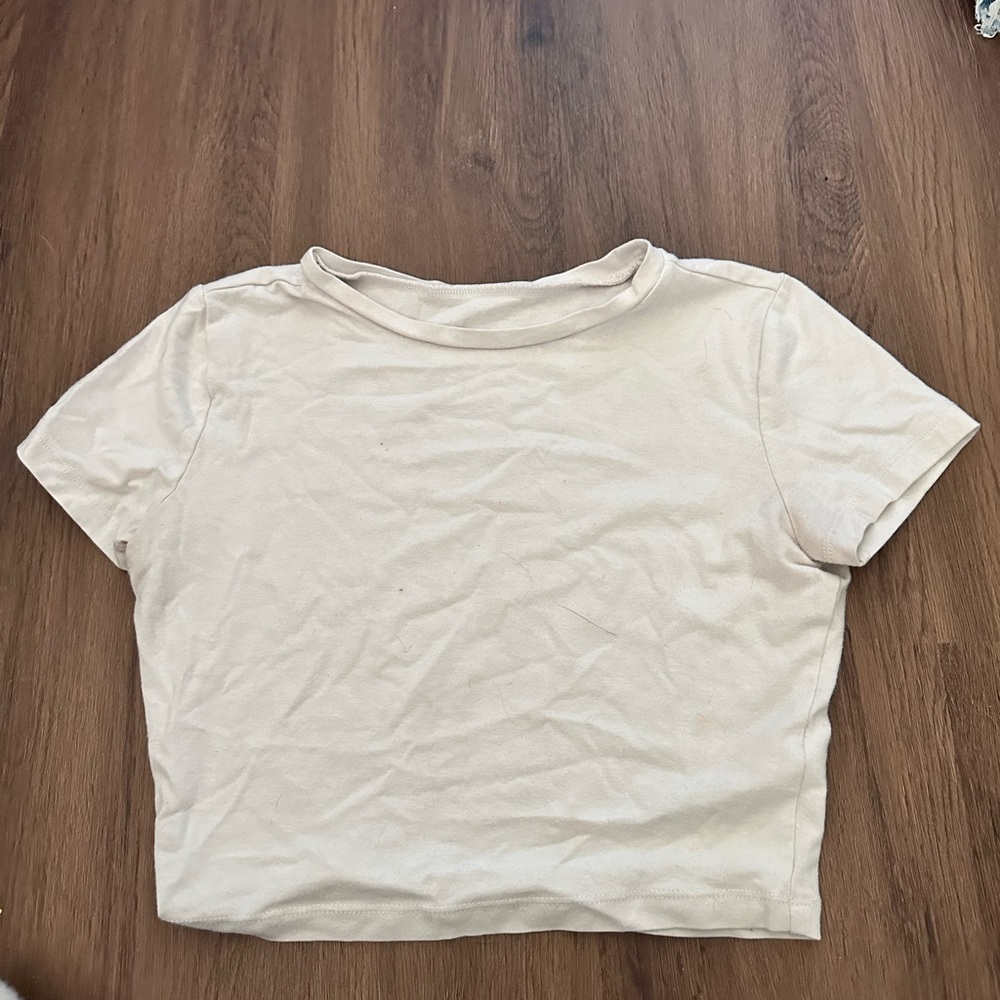 Wild fable white crop top